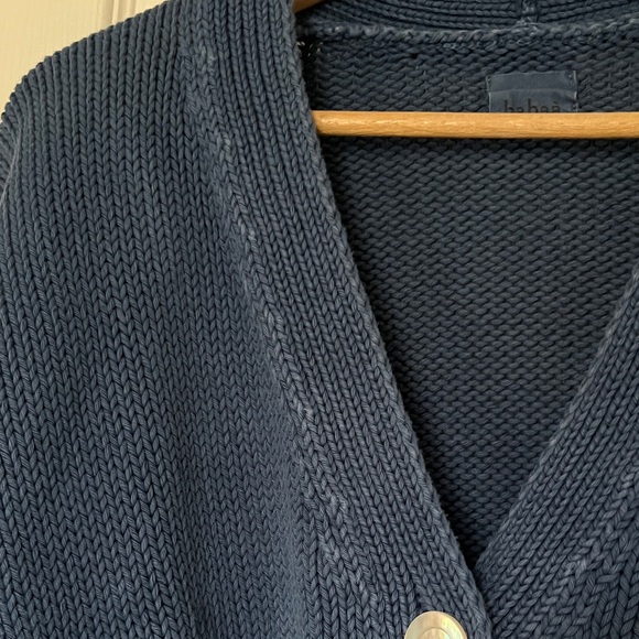 Babaa no16 cotton cardigan deep water dark Blue Women's Sweater - OS - Picture 13 of 15